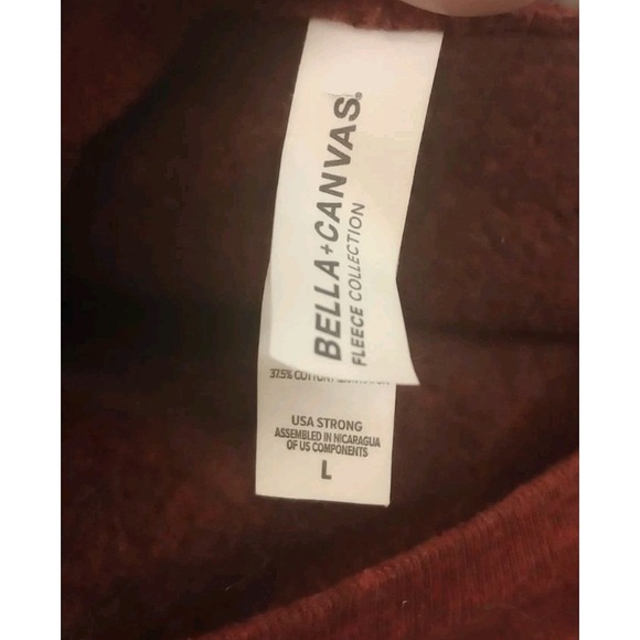 Dutch Bros Coffee Co Sweatshirt Baby Yoda Grogu Burgundy Size Large - Picture 4 of 5